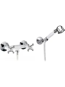 Смеситель для душа Cezares RETRO-C-D-BLC, bianco lucido/cromo